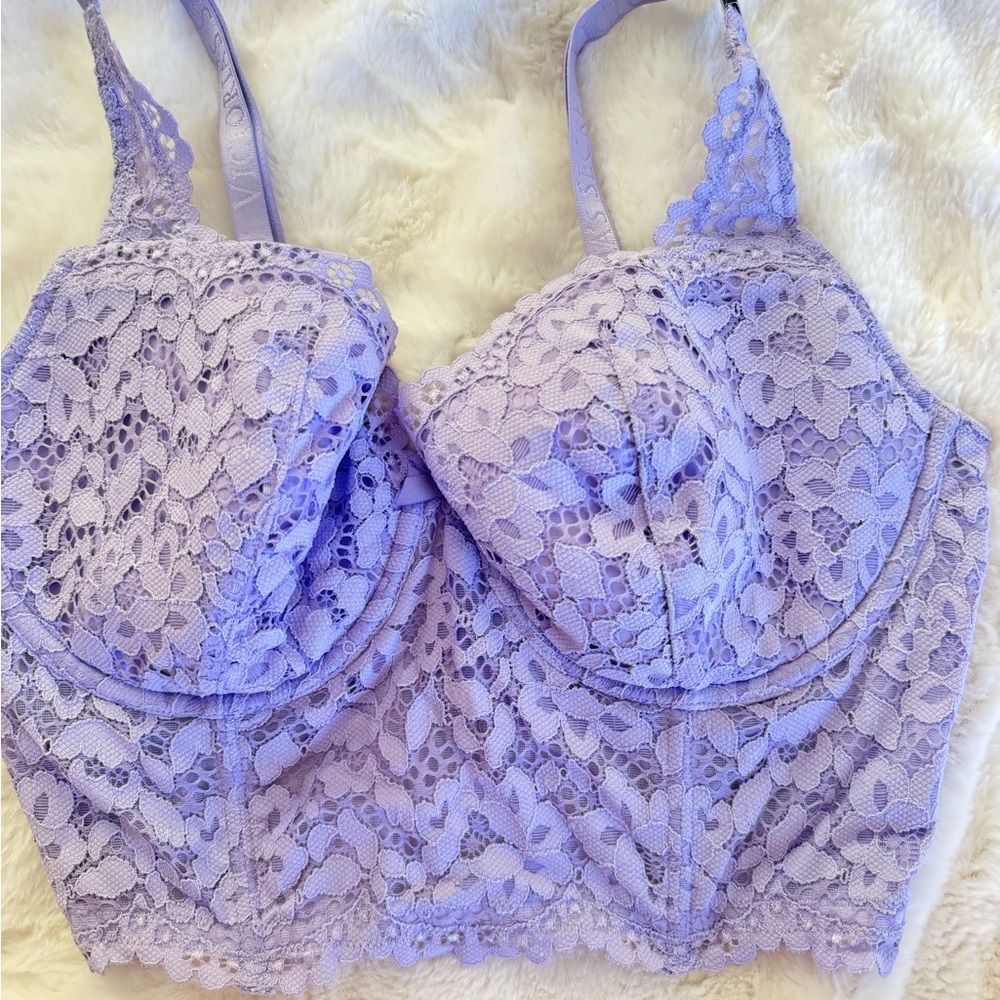 Victoria's Secret Lavender Lace Bra - Picture 7 of 7